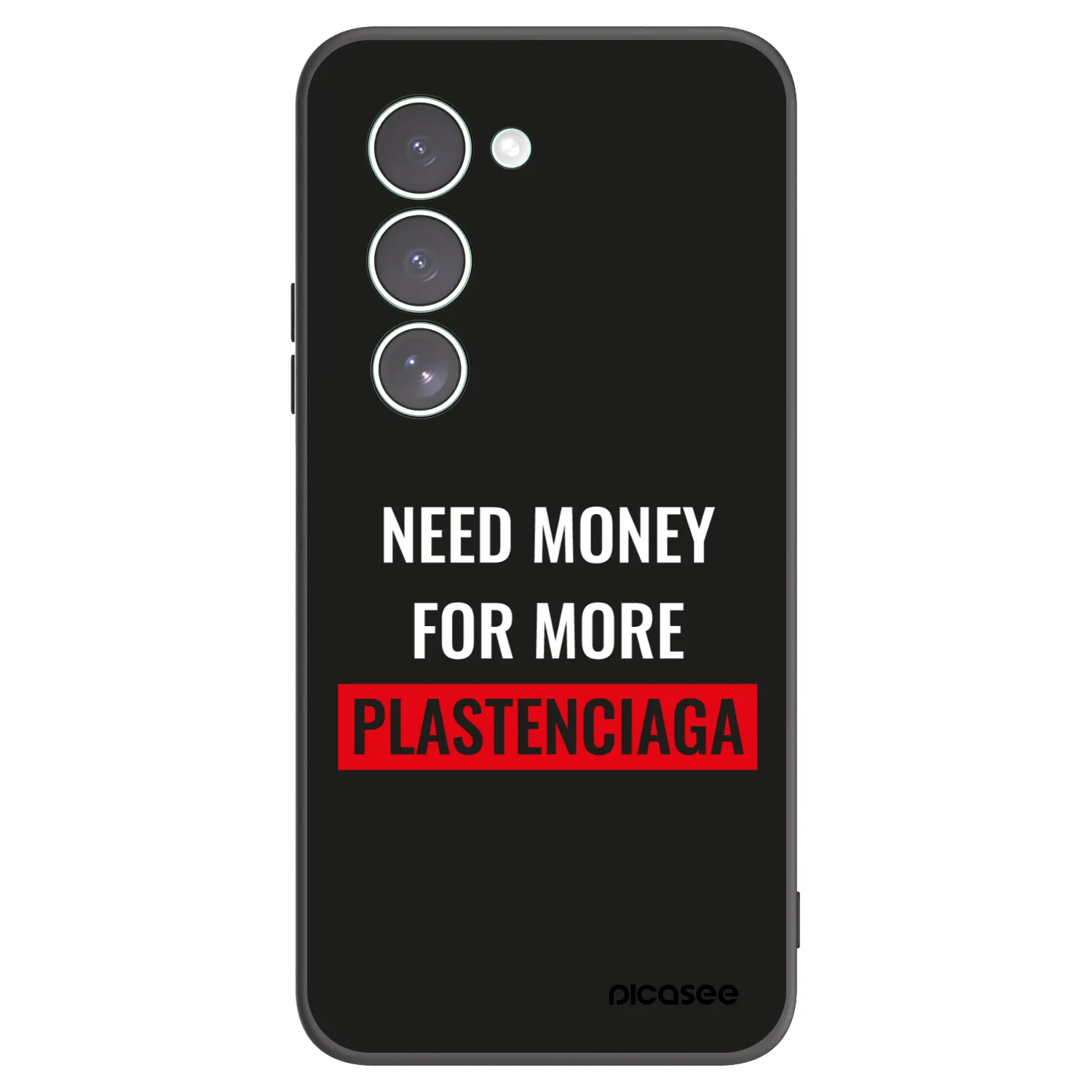 Picasee silikonowe czarne etui na Xiaomi Redmi 15 5G - More PLASTENCIAGA