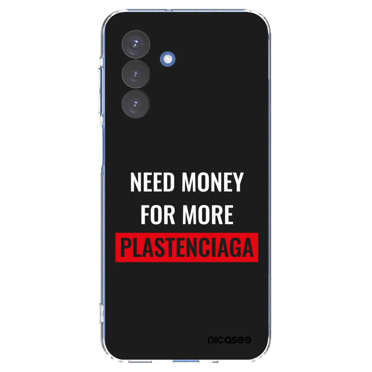 Picasee silikonowe przeźroczyste etui na Samsung Galaxy A17 5G - More PLASTENCIAGA