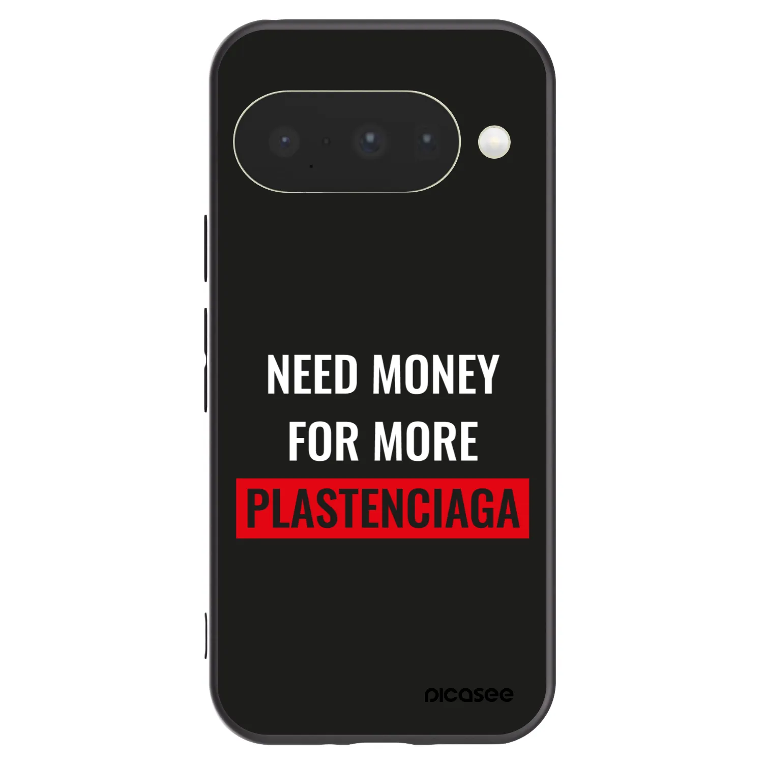 Picasee silikonowe czarne etui na Google Pixel 10 - More PLASTENCIAGA