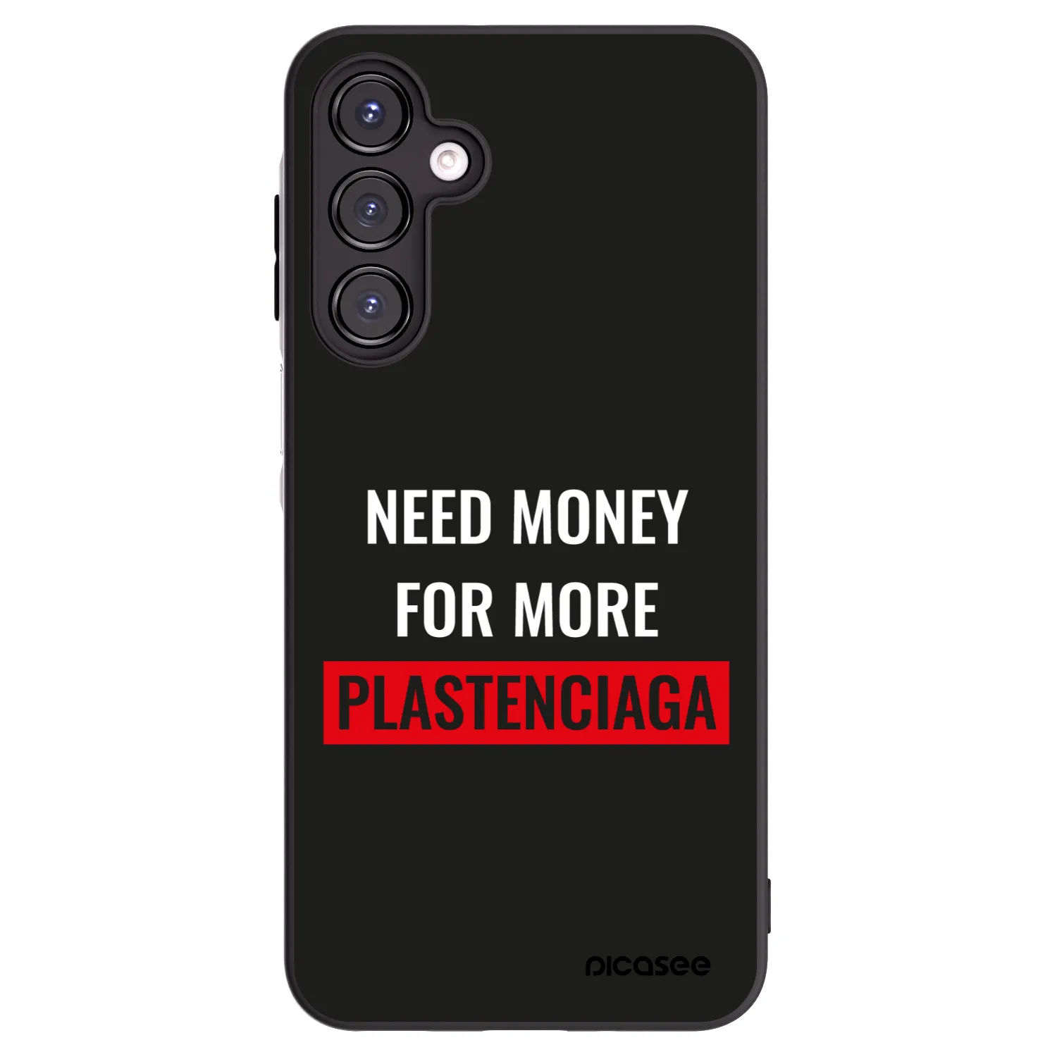 Picasee silikonowe czarne etui na Samsung Galaxy A16 4G - More PLASTENCIAGA