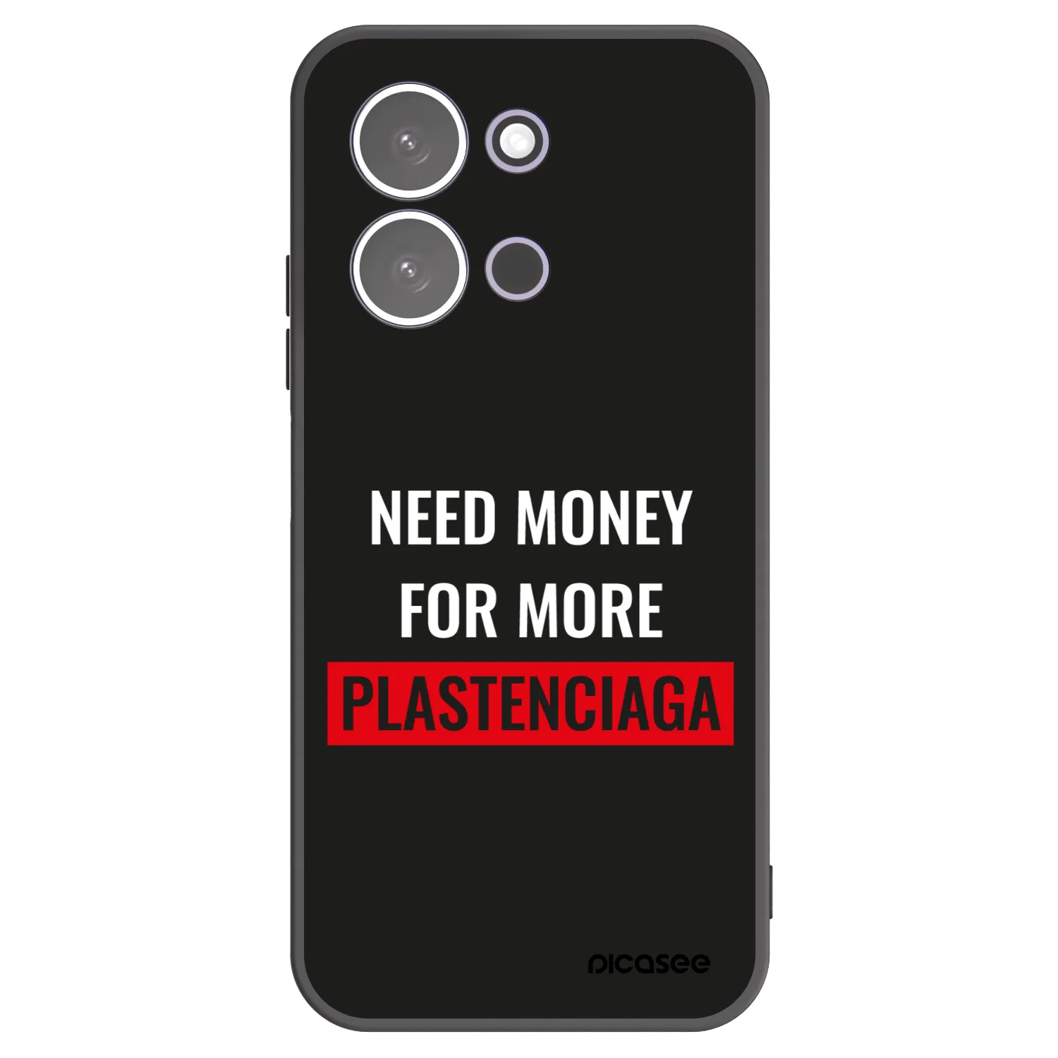 Picasee silikonowe czarne etui na Xiaomi Redmi 15C 5G - More PLASTENCIAGA
