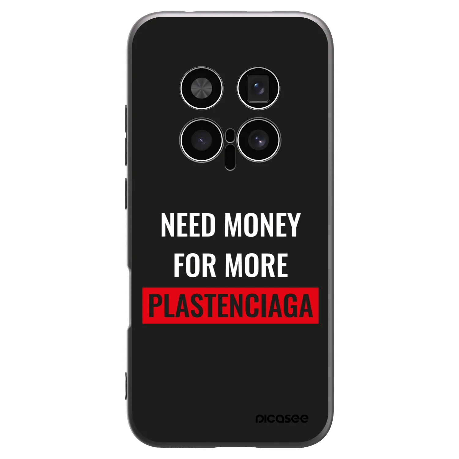 Picasee silikonowe czarne etui na Honor Magic8 Pro 5G - More PLASTENCIAGA