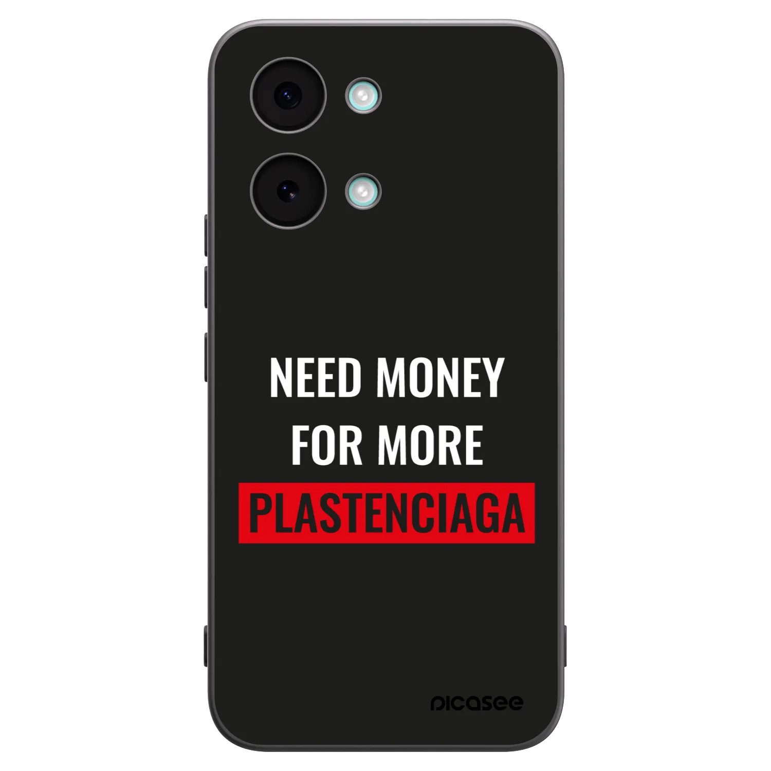 Picasee silikonowe czarne etui na Xiaomi Poco X8 Pro Max - More PLASTENCIAGA