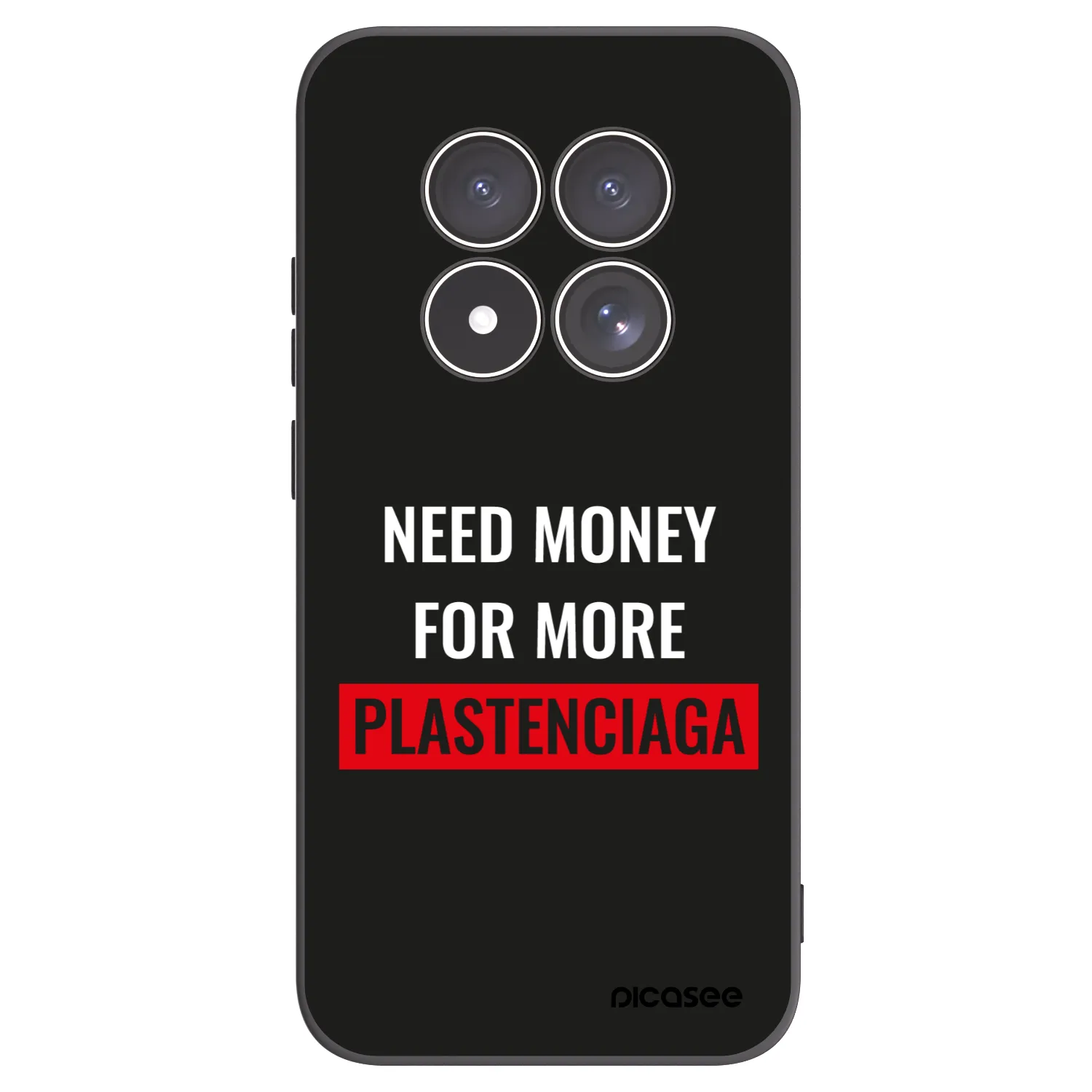 Picasee silikonowe czarne etui na Xiaomi Redmi Note 15 Pro 5G - More PLASTENCIAGA