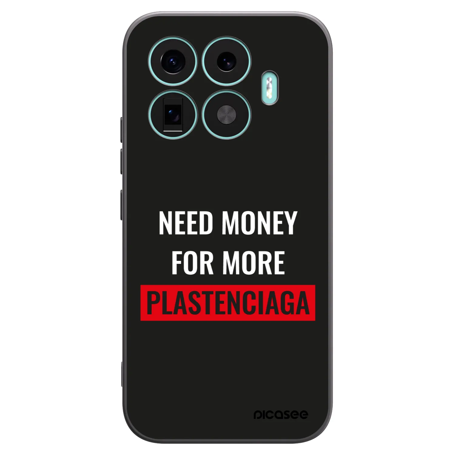 Picasee silikonowe czarne etui na Xiaomi 17T - More PLASTENCIAGA