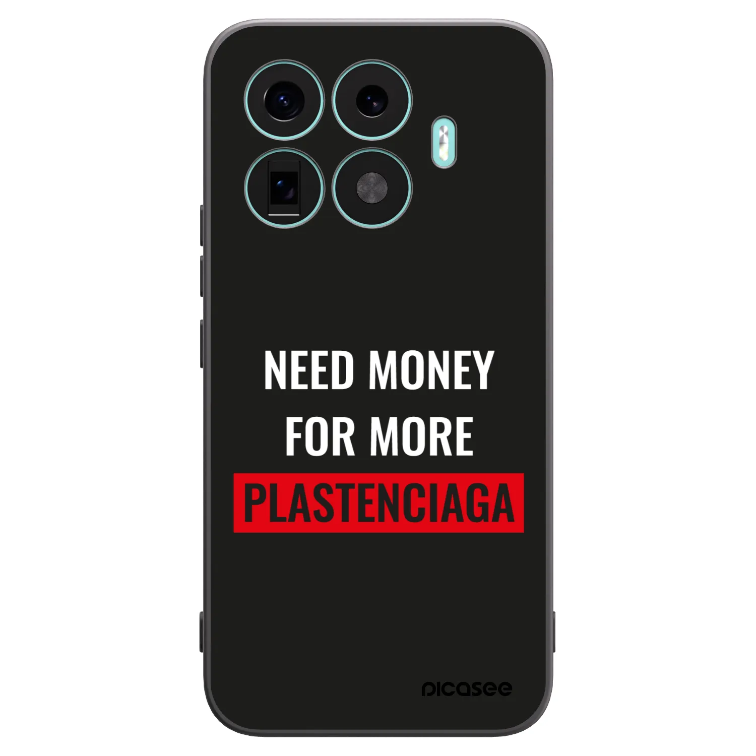 Picasee silikonowe czarne etui na Xiaomi 17T Pro - More PLASTENCIAGA