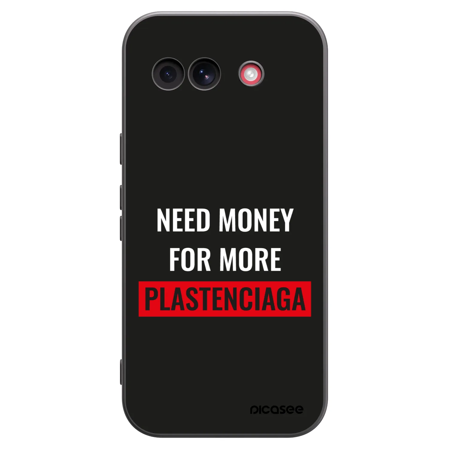 Picasee silikonowe czarne etui na Google Pixel 10a - More PLASTENCIAGA