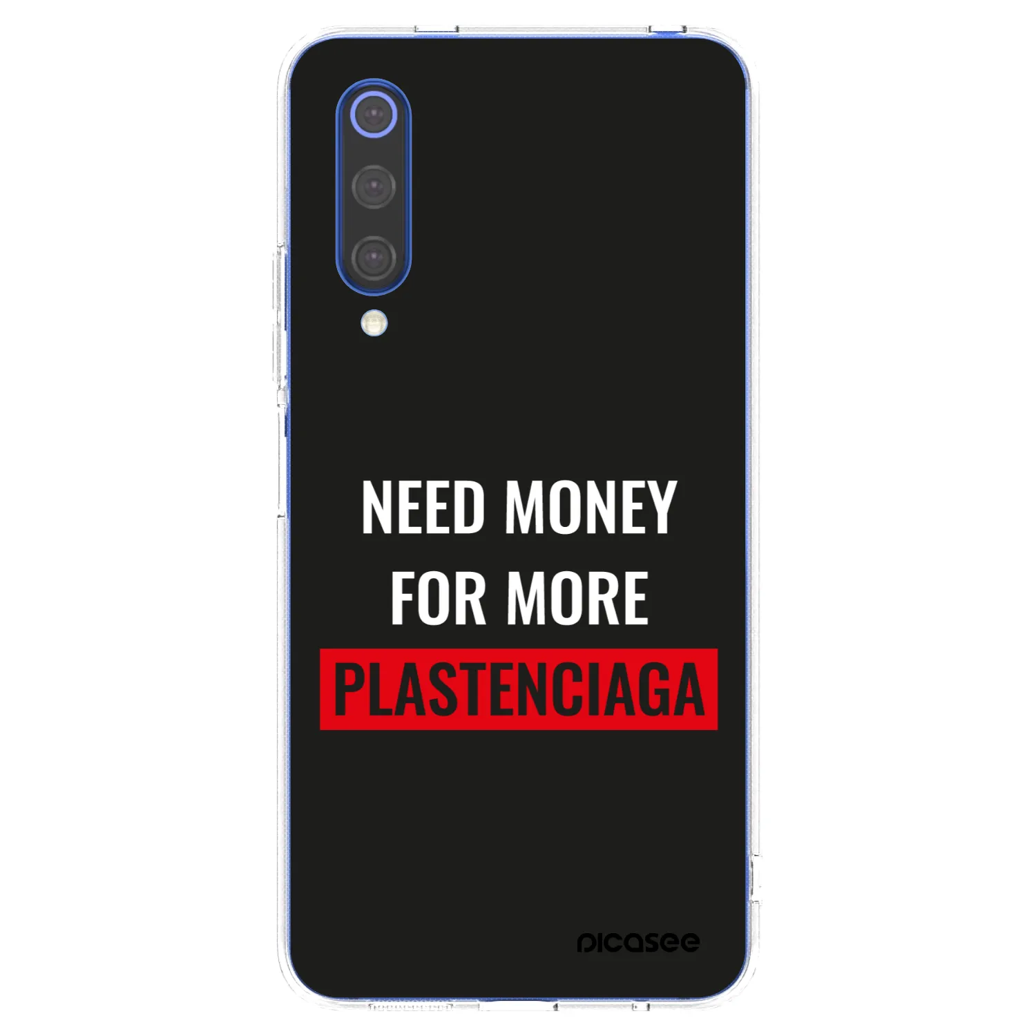 Picasee silikonowe przeźroczyste etui na Xiaomi Mi 9 SE - More PLASTENCIAGA