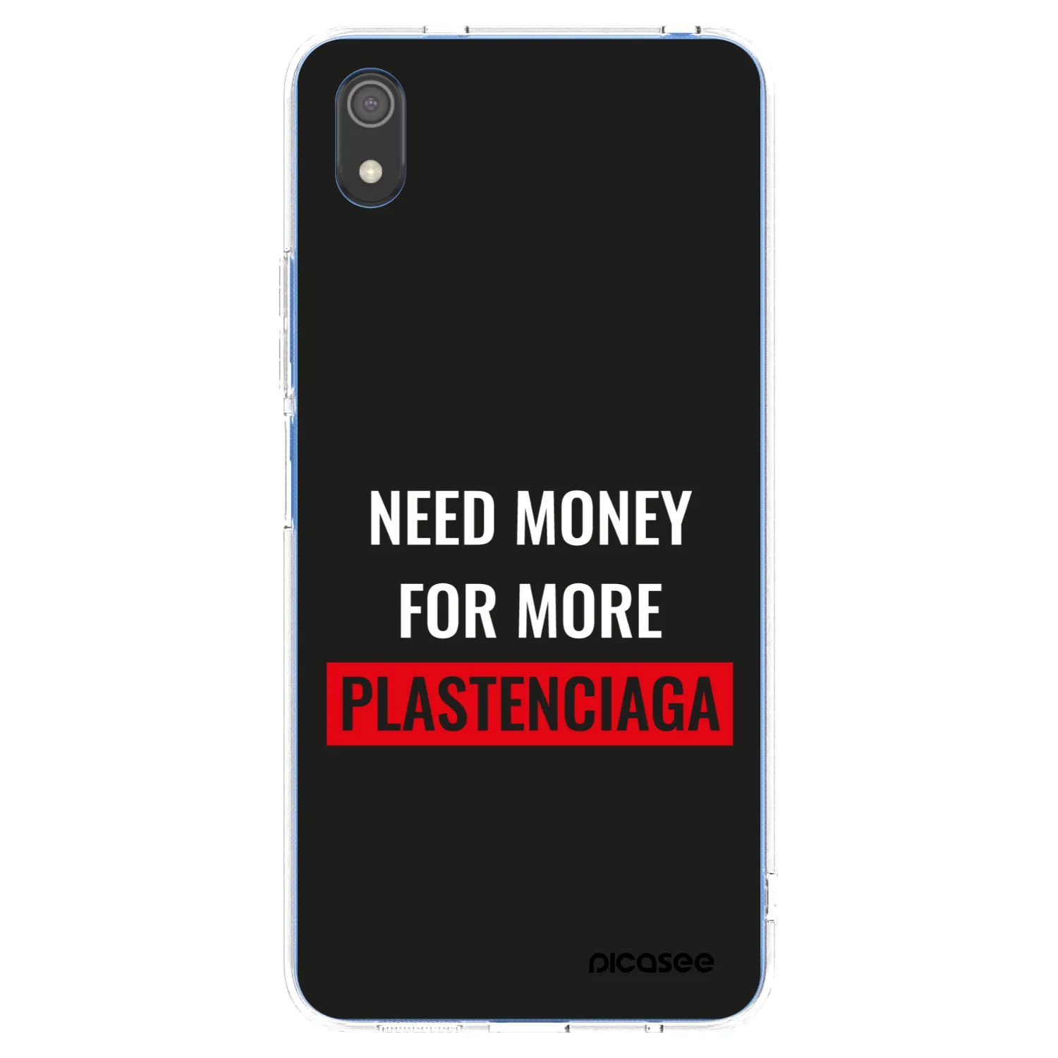 Picasee silikonowe przeźroczyste etui na Xiaomi Redmi 7A - More PLASTENCIAGA