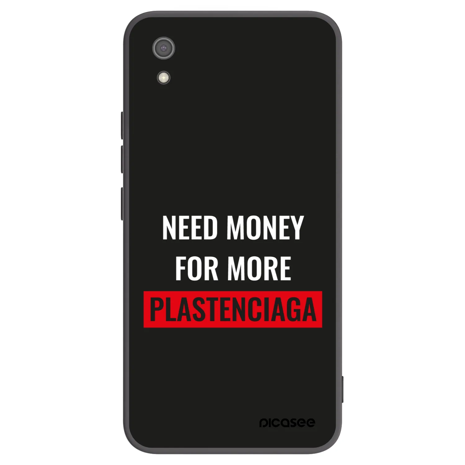 Picasee silikonowe czarne etui na Xiaomi Redmi 7A - More PLASTENCIAGA
