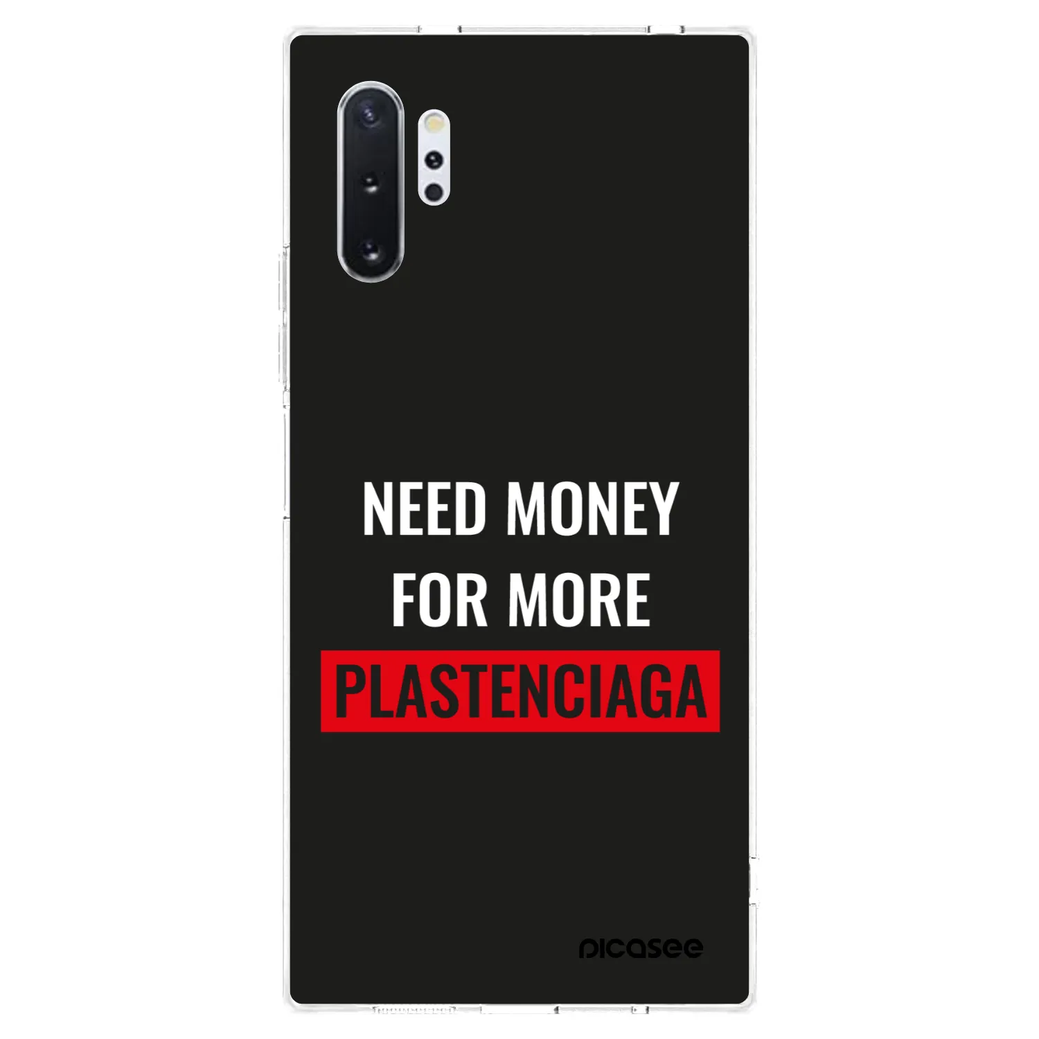 Picasee silikonowe przeźroczyste etui na Samsung Galaxy Note 10+ N975F - More PLASTENCIAGA