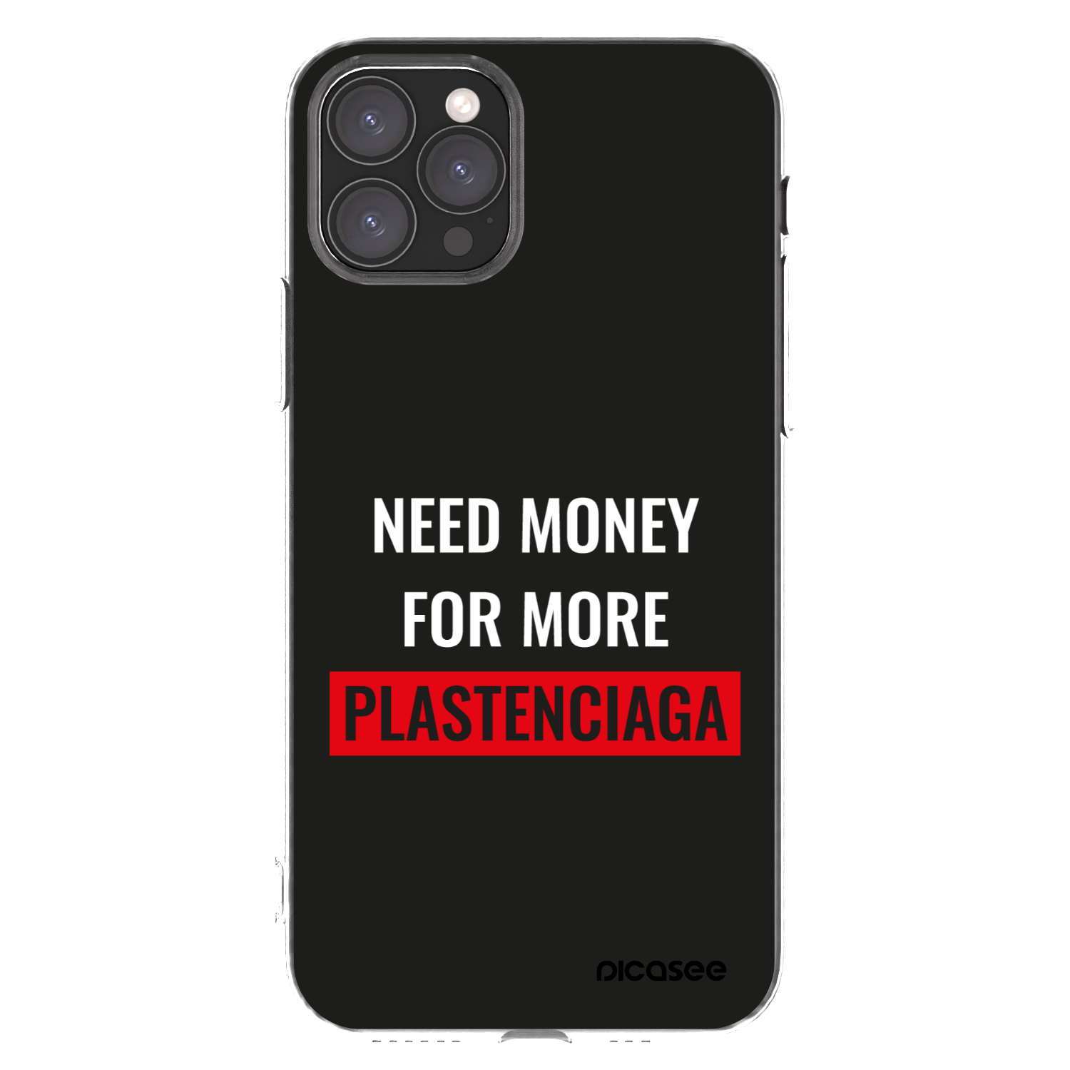 Picasee silikonowe przeźroczyste etui na Apple iPhone 11 Pro - More PLASTENCIAGA