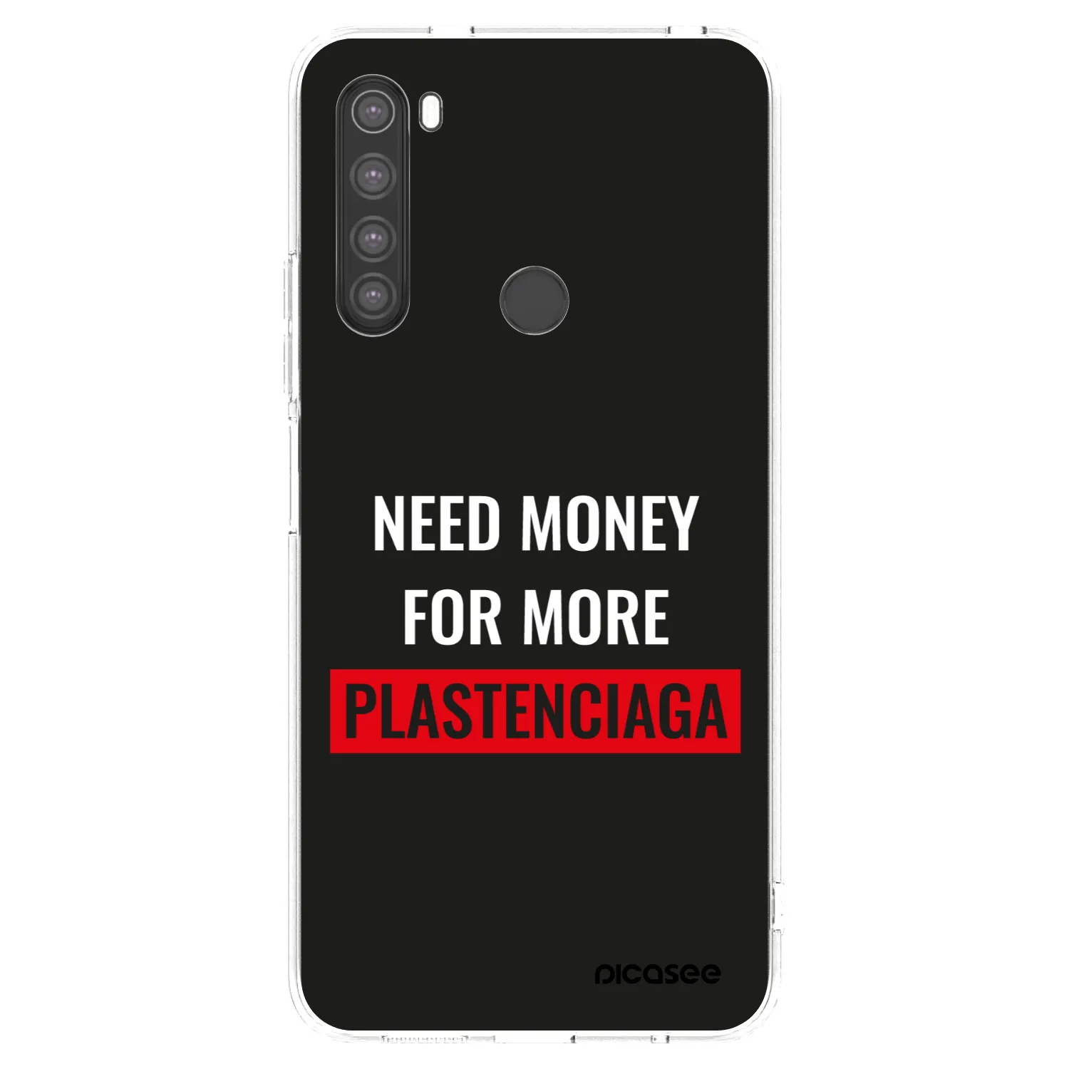 Picasee silikonowe przeźroczyste etui na Xiaomi Redmi Note 8 - More PLASTENCIAGA