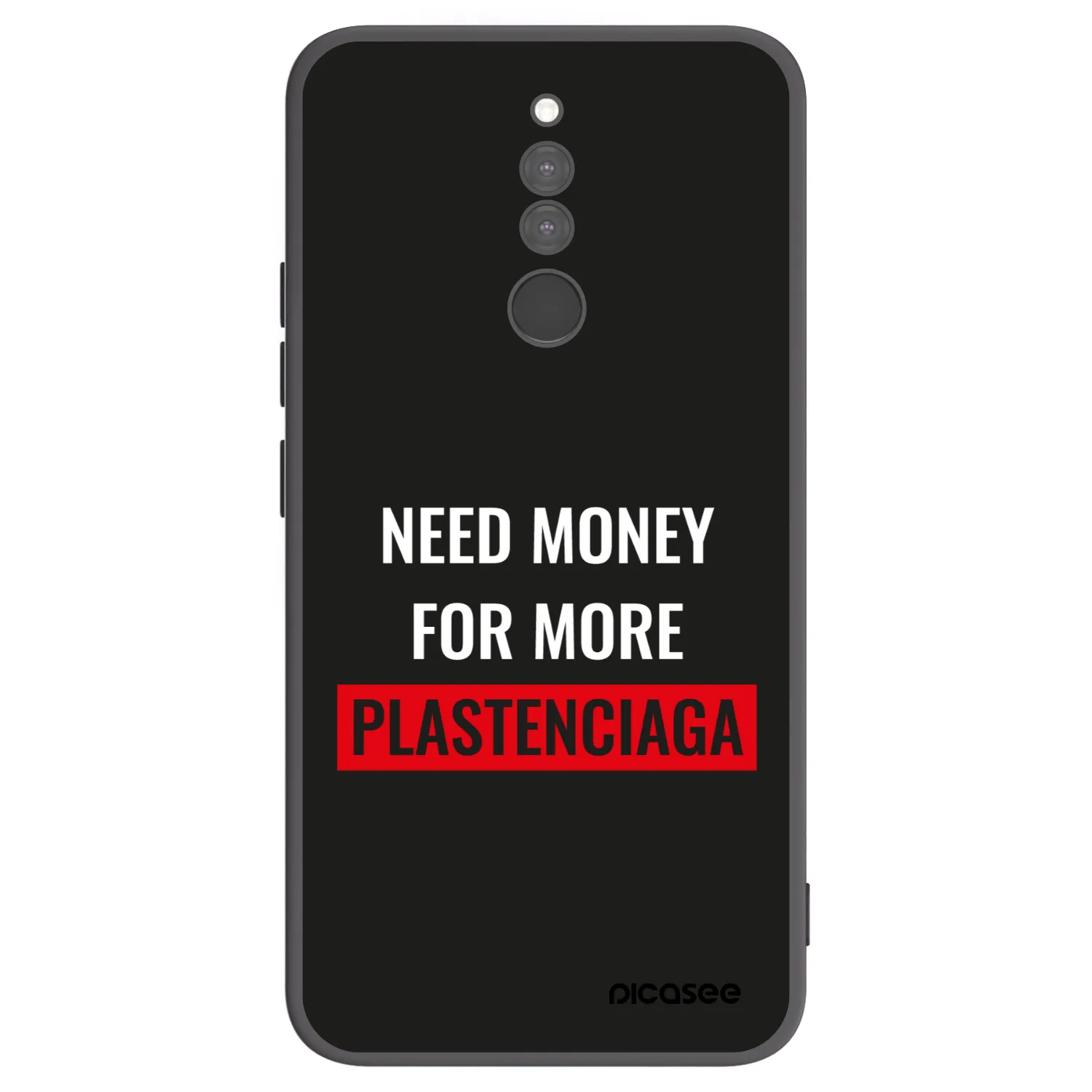 Picasee silikonowe czarne etui na Xiaomi Redmi 8 - More PLASTENCIAGA