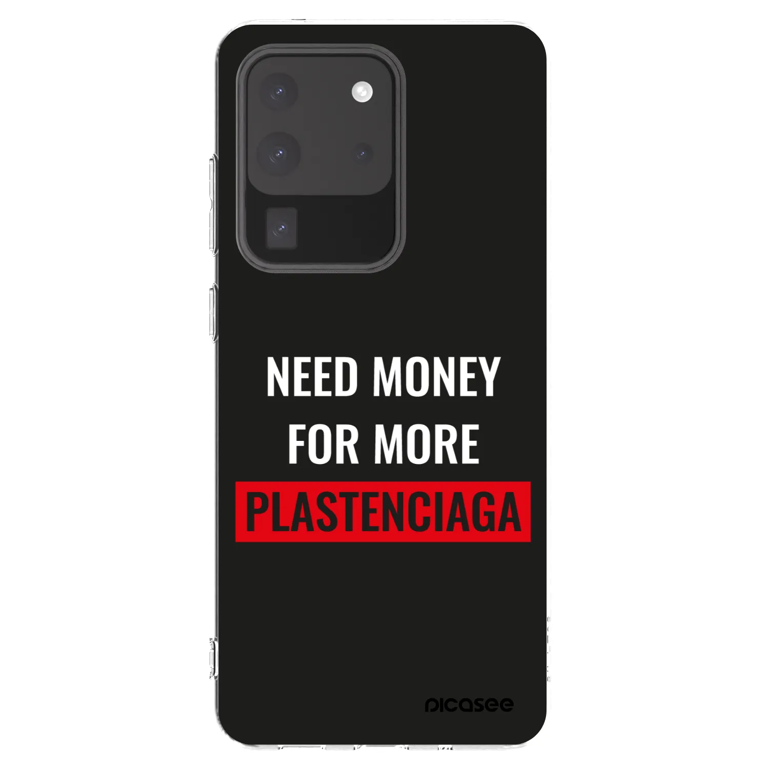 Picasee silikonowe przeźroczyste etui na Samsung Galaxy S20 Ultra 5G G988F - More PLASTENCIAGA