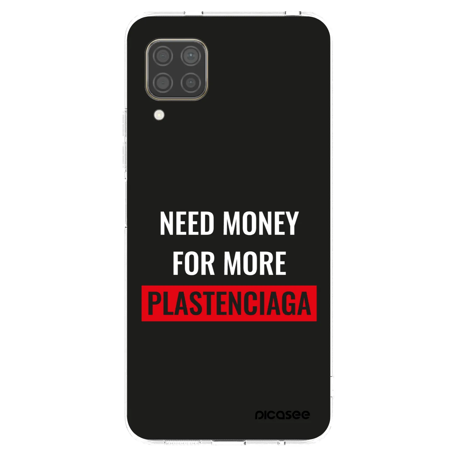 Picasee silikonowe przeźroczyste etui na Huawei P40 Lite - More PLASTENCIAGA