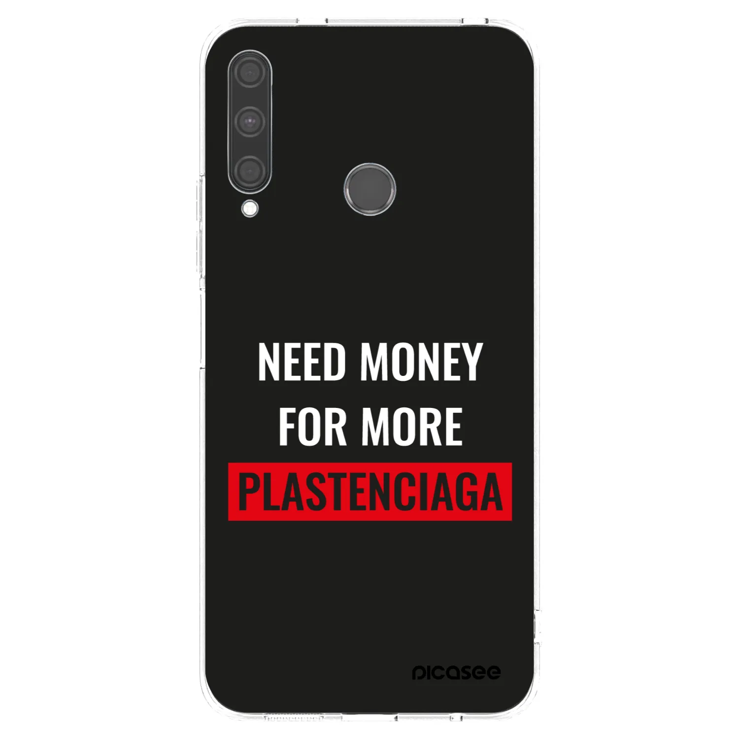 Picasee silikonowe przeźroczyste etui na Huawei P40 Lite E - More PLASTENCIAGA