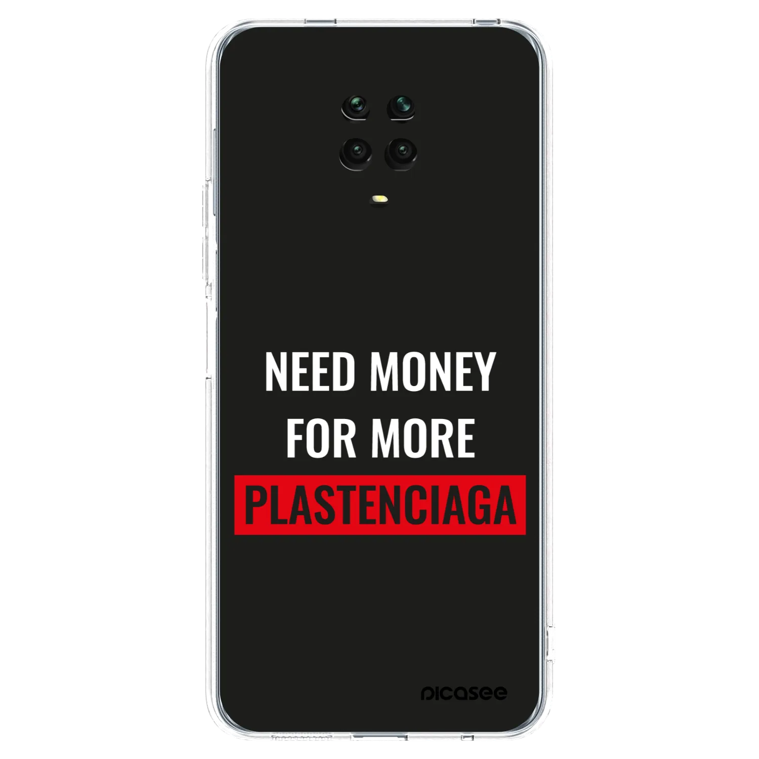 Picasee silikonowe przeźroczyste etui na Xiaomi Redmi Note 9S - More PLASTENCIAGA