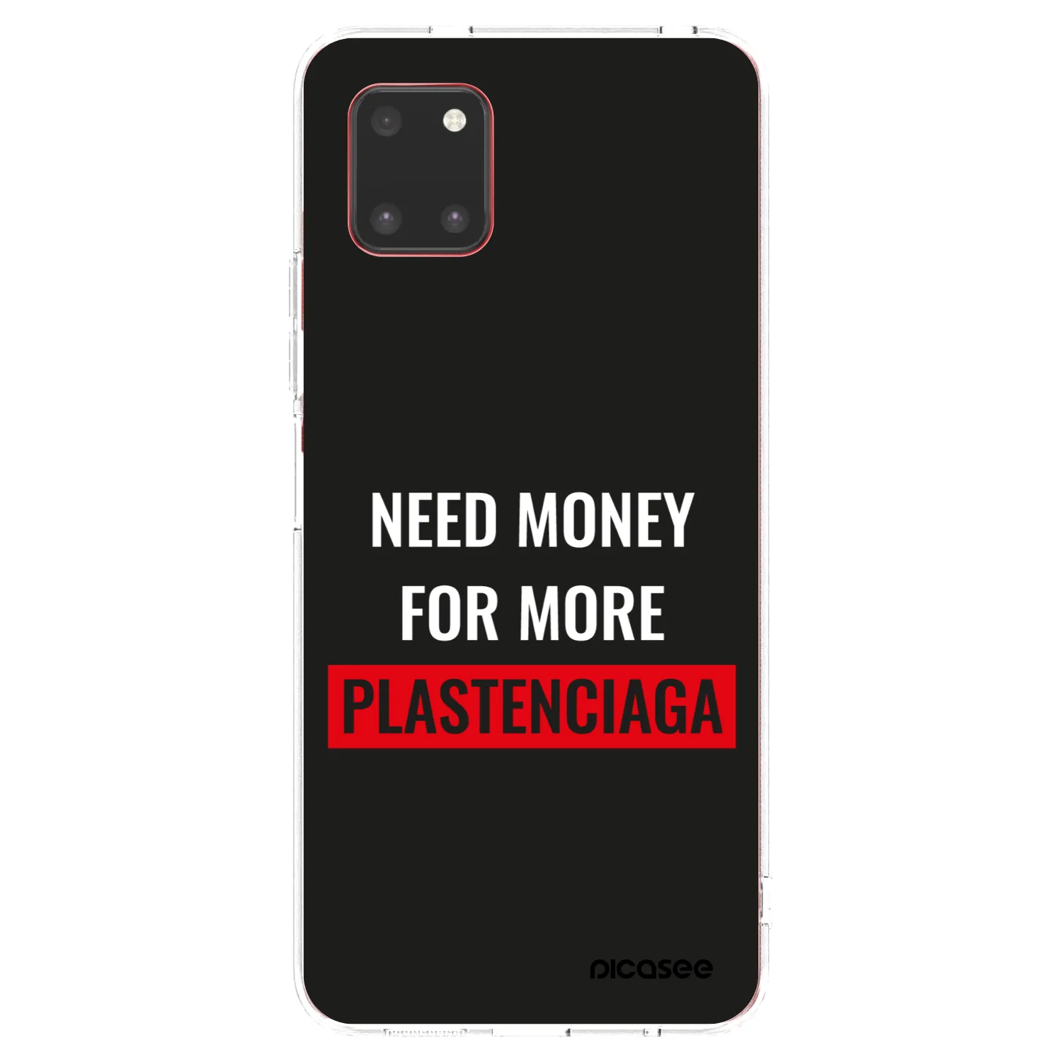 Picasee silikonowe przeźroczyste etui na Samsung Galaxy Note 10 Lite N770F - More PLASTENCIAGA