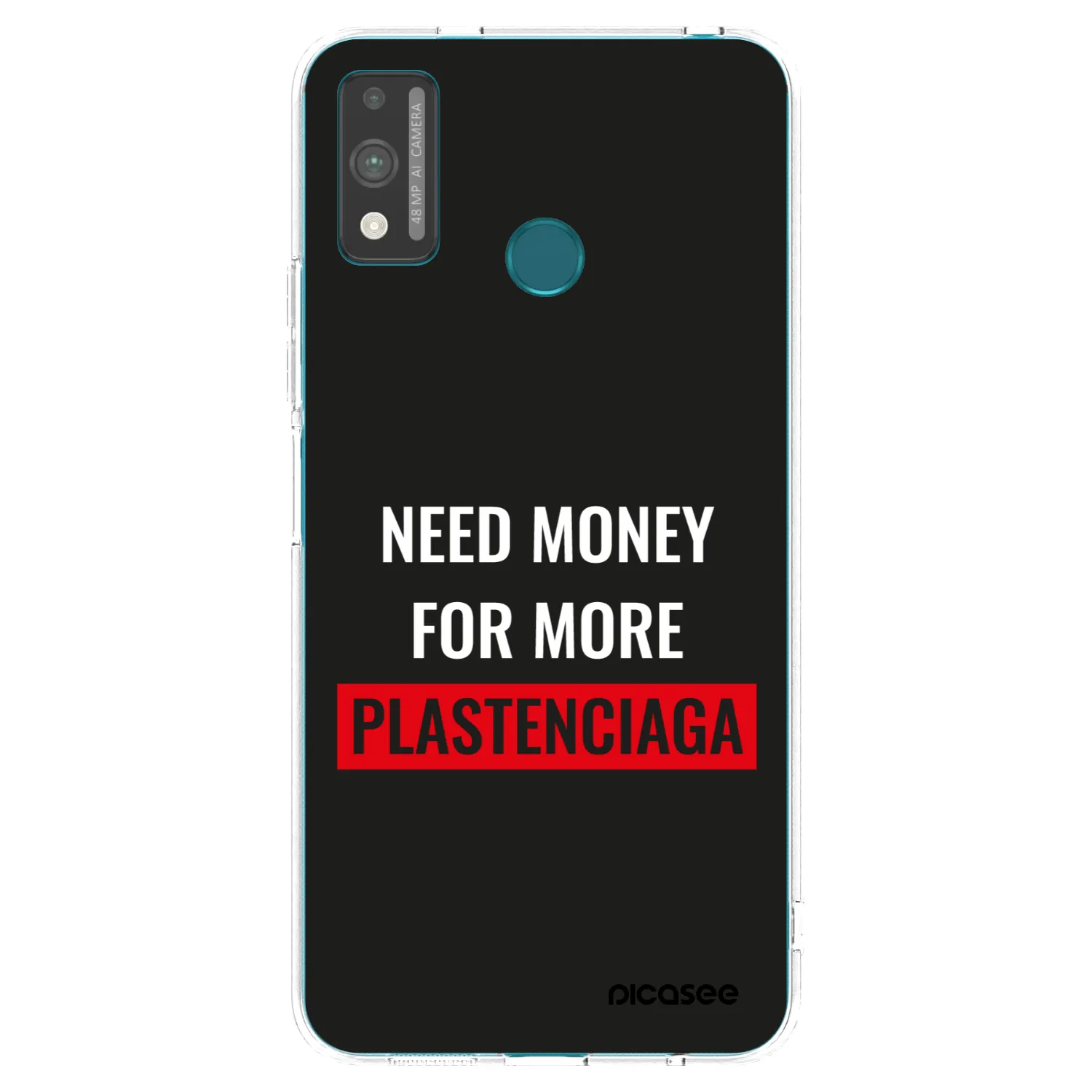 Picasee silikonowe przeźroczyste etui na Honor 9X Lite - More PLASTENCIAGA