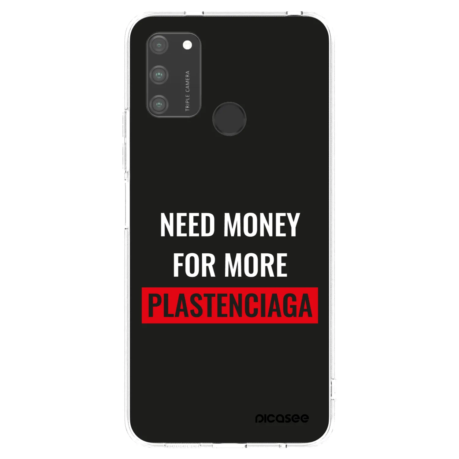 Picasee silikonowe przeźroczyste etui na Honor 9A - More PLASTENCIAGA