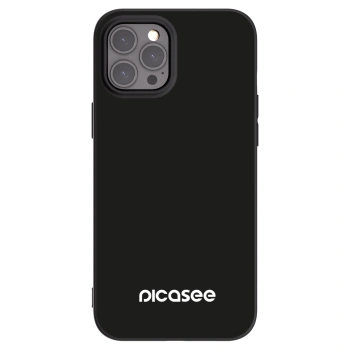 Picasee silikonowe czarne etui na Apple iPhone 12 Pro Max - Picasee