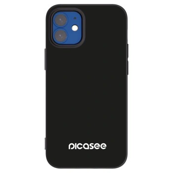 Picasee silikonowe czarne etui na Apple iPhone 12 mini - Picasee