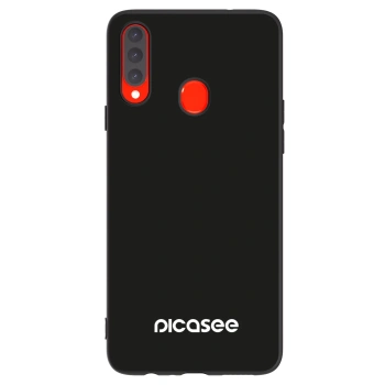 Picasee silikonowe czarne etui na Samsung Galaxy A20s - Picasee