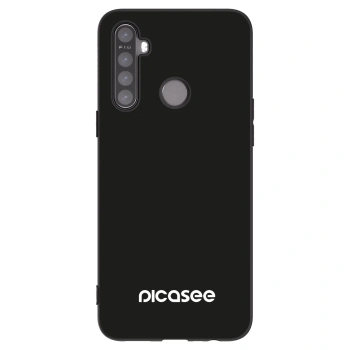 Picasee silikonowe czarne etui na Realme 5 - Picasee