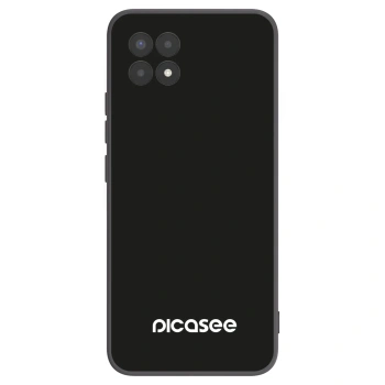 Picasee silikonowe czarne etui na Realme 8i - Picasee