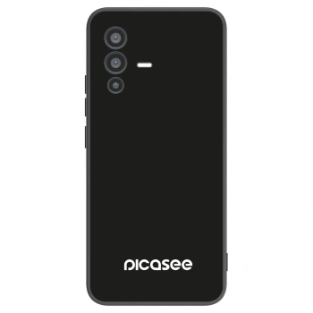 Picasee silikonowe czarne etui na Vivo V23 5G - Picasee