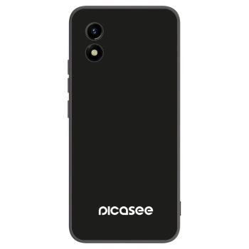 Picasee silikonowe czarne etui na Vivo Y01 - Picasee