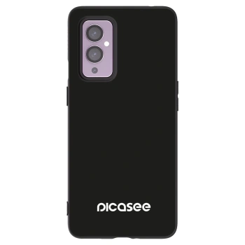 Picasee silikonowe czarne etui na OnePlus 9 - Picasee