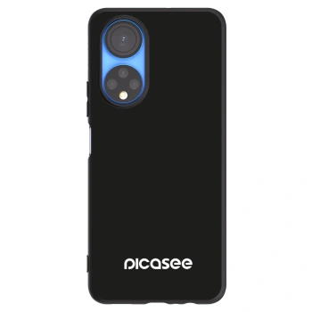 Picasee silikonowe czarne etui na Honor X7 - Picasee