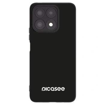 Picasee silikonowe czarne etui na Honor X8a - Picasee