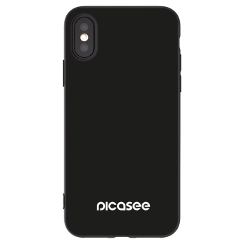 Picasee silikonowe czarne etui na Apple iPhone X/XS - Picasee