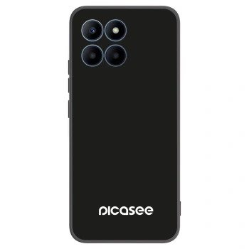 Picasee silikonowe czarne etui na Honor 70 Lite - Picasee