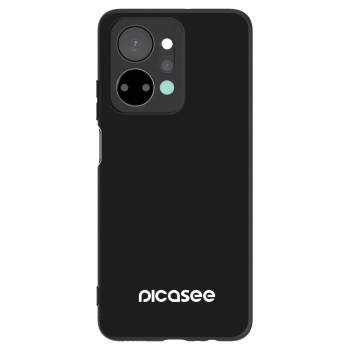 Picasee silikonowe czarne etui na Honor X7a - Picasee