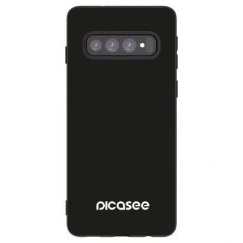 Picasee silikonowe czarne etui na Samsung Galaxy S10 G973 - Picasee