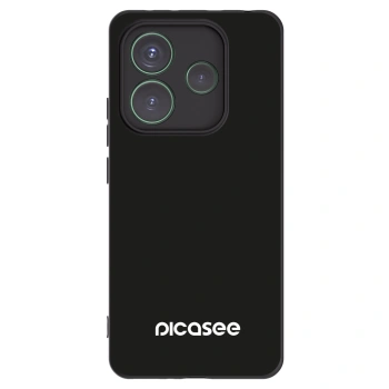 Picasee silikonowe czarne etui na Xiaomi Redmi Note 14 5G - Picasee