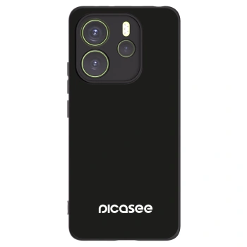 Picasee silikonowe czarne etui na Xiaomi Redmi Note 14 4G - Picasee