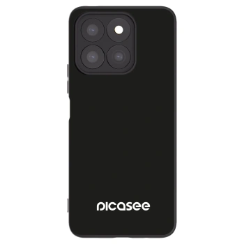 Picasee silikonowe czarne etui na Honor X8c - Picasee