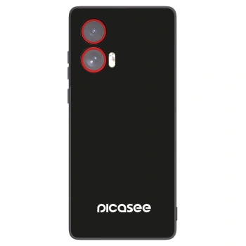 Picasee silikonowe czarne etui na Motorola Edge 50 Fusion - Picasee