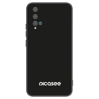Picasee silikonowe czarne etui na Huawei Nova 5T - Picasee