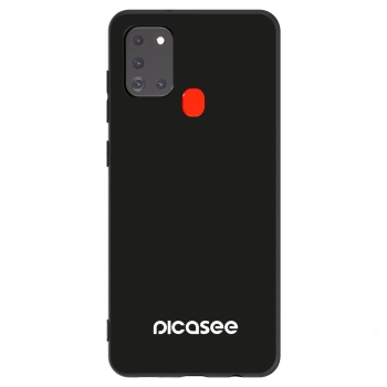 Picasee silikonowe czarne etui na Samsung Galaxy A21s - Picasee