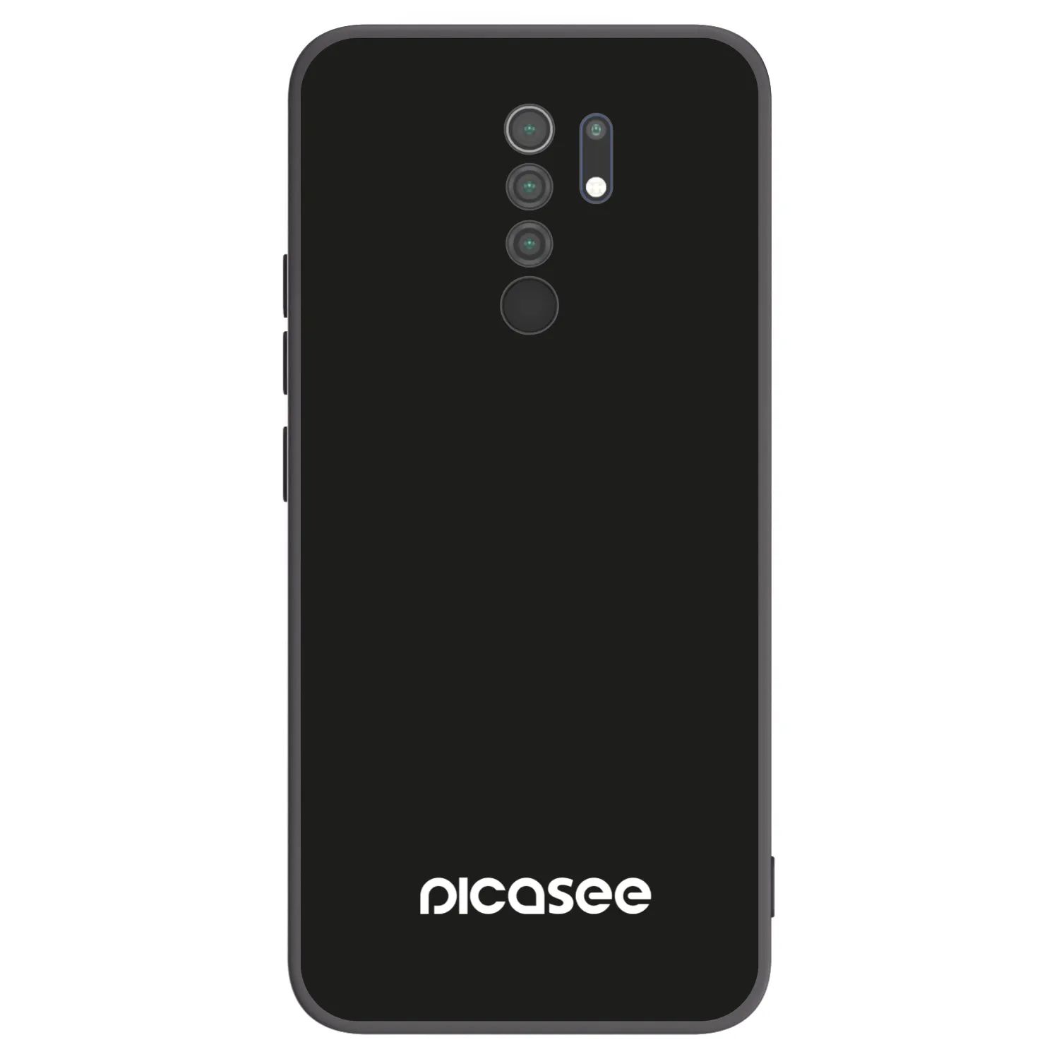 Picasee silikonowe czarne etui na Xiaomi Redmi 9 - Picasee