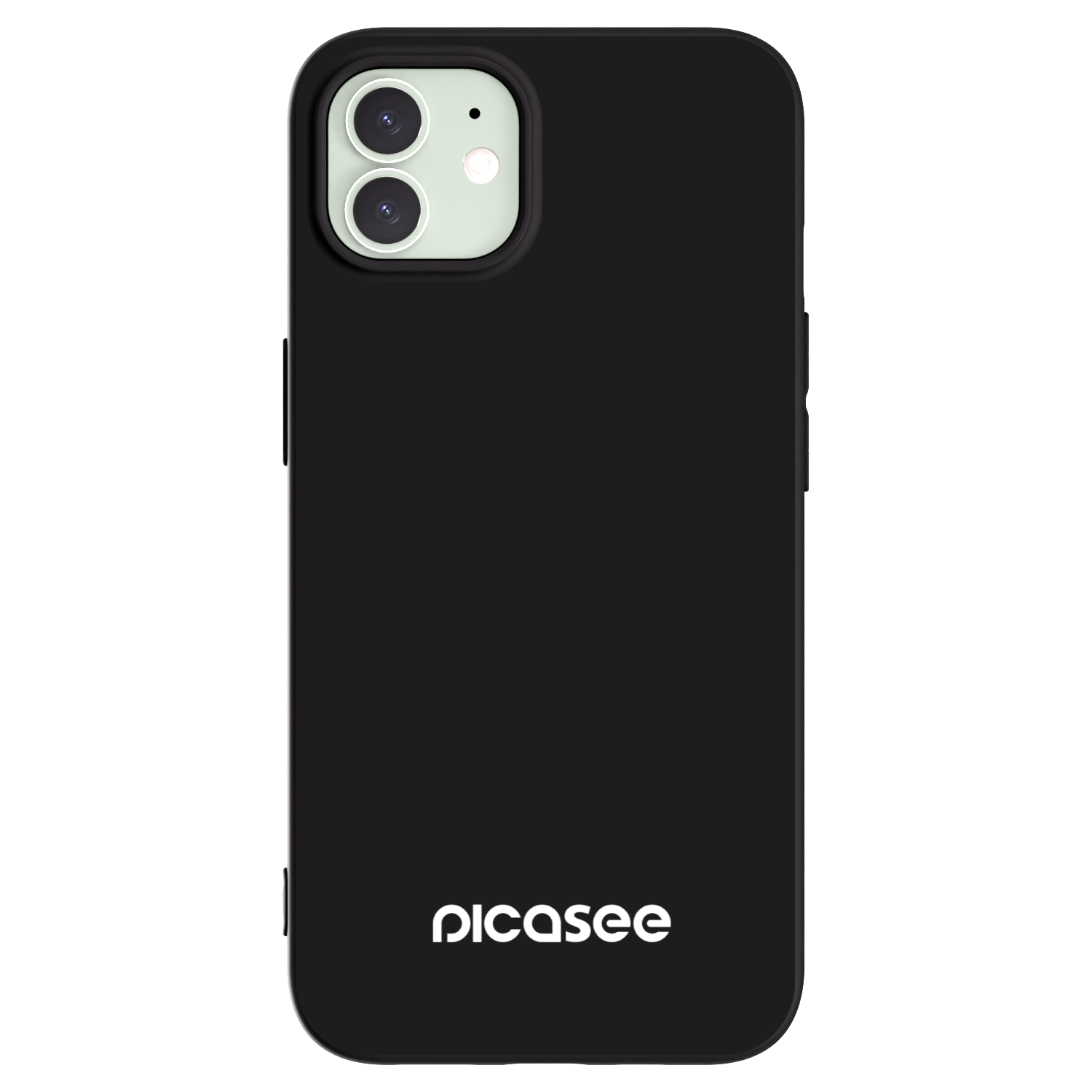 Picasee silikonowe czarne etui na Apple iPhone 12 - Picasee