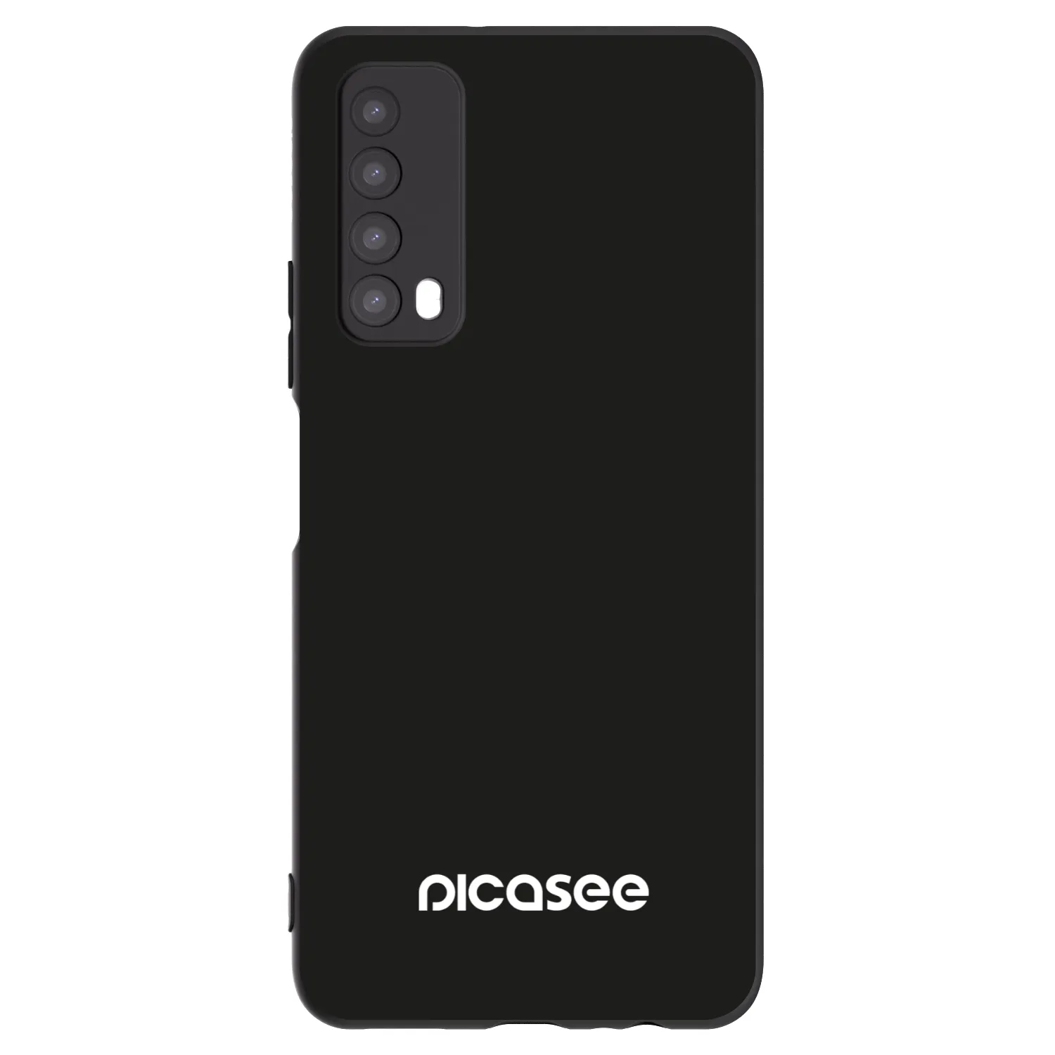 Picasee silikonowe czarne etui na Huawei P Smart 2021 - Picasee