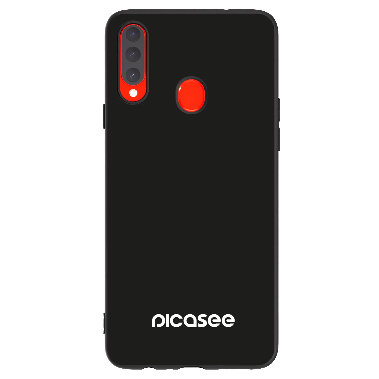 Picasee silikonowe czarne etui na Samsung Galaxy A20s - Picasee