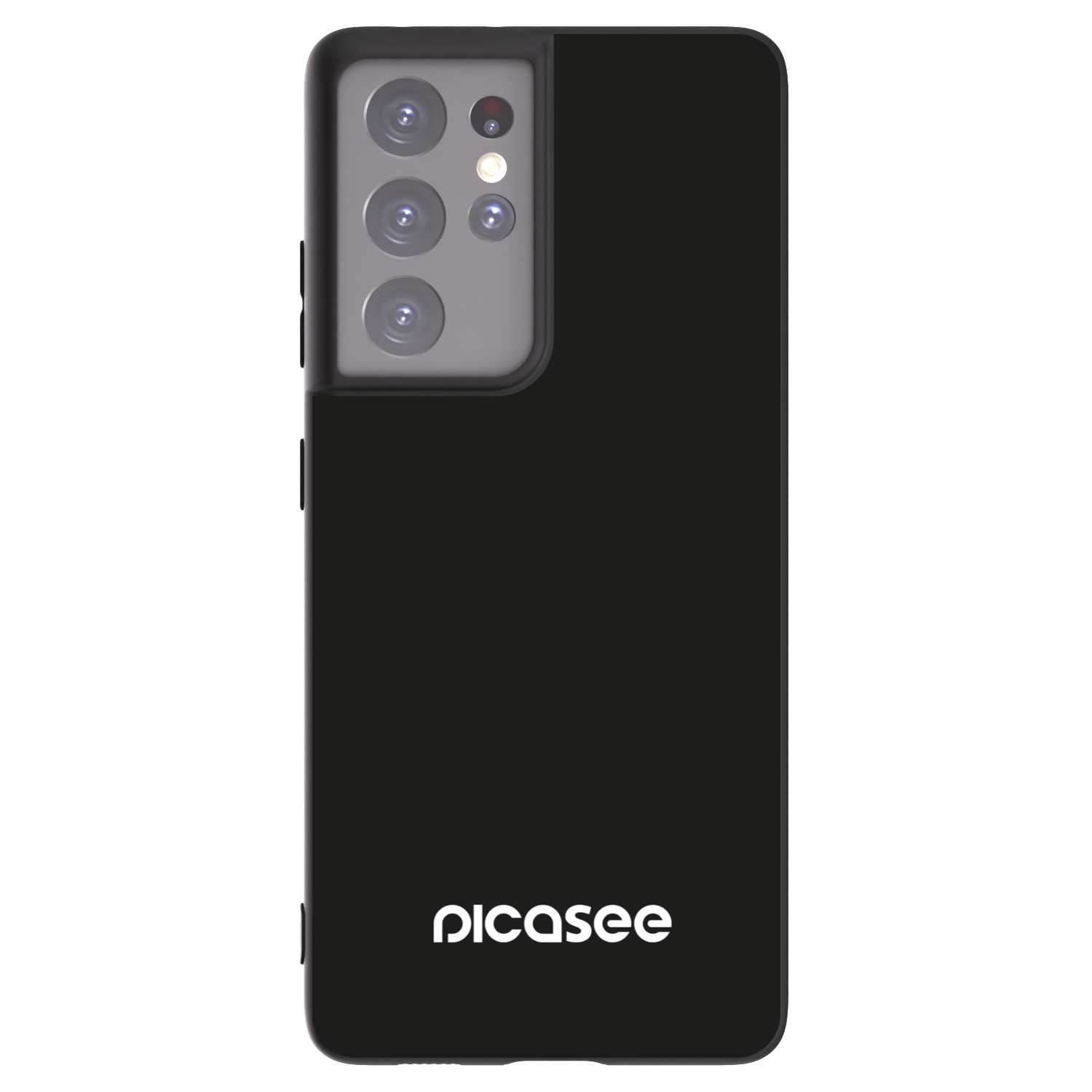 Picasee silikonowe czarne etui na Samsung Galaxy S21 Ultra 5G G998B - Picasee